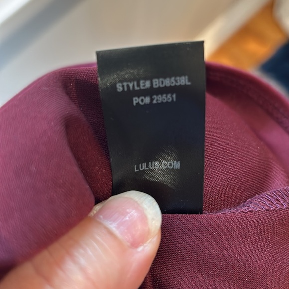 Lulu’s Forever Your Girl Maroon Wine  Bodycon Dress - Picture 9 of 11